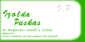 izolda puskas business card